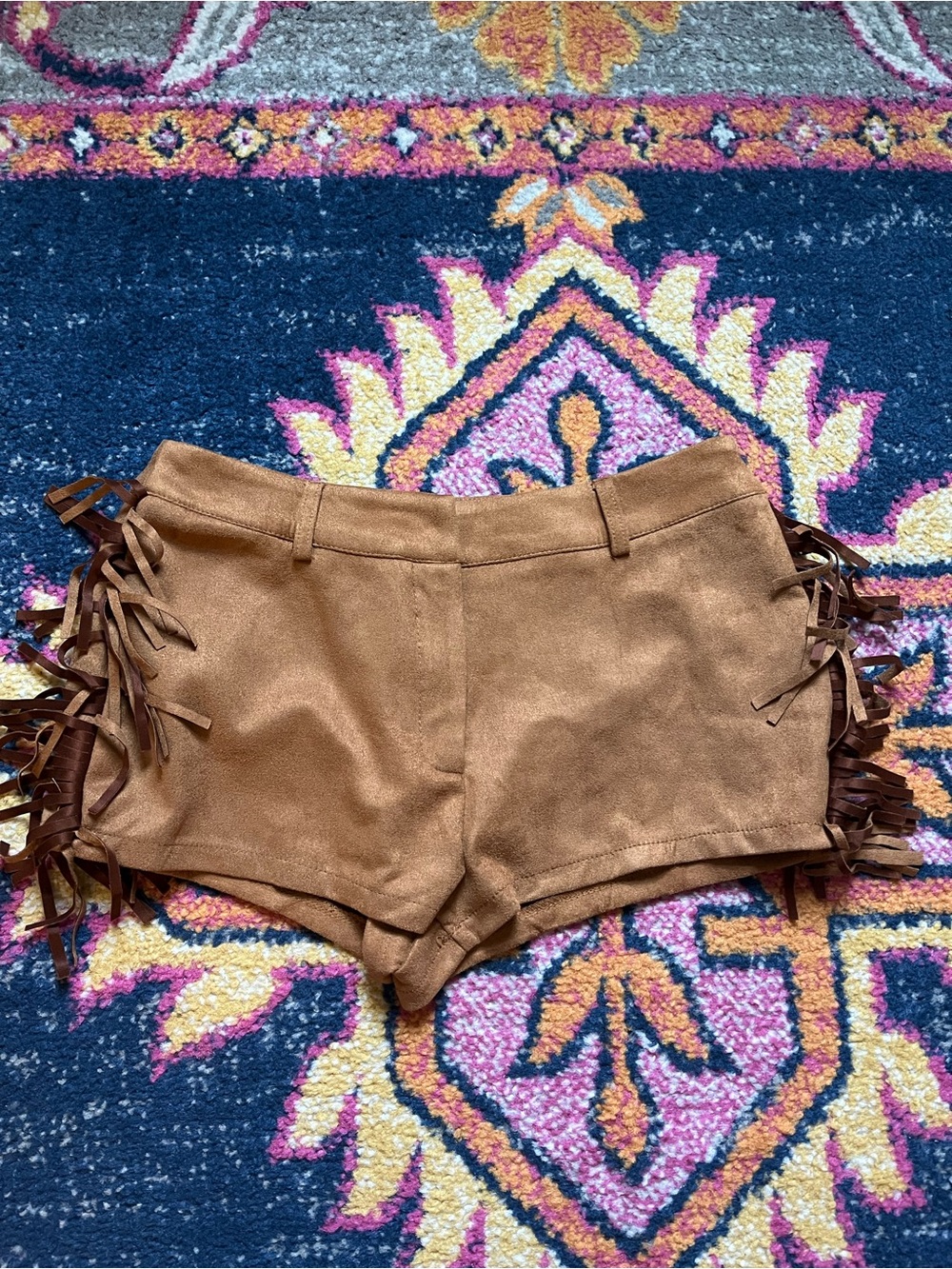 Suede Fringe Women’s Shorts NEVER WORN